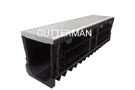 Pp Hdpe Inbuilt Slope Channel With Zinc Hot Dipped Hole Design Grating