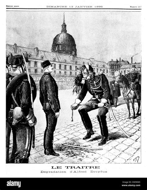 Degradación de Alfred Dreyfus 1895 Fotografía de stock Alamy