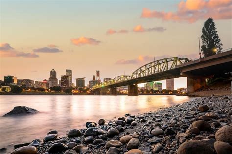 Premium Photo Portland City Downtown Skyline Cityscape Of Oregon In Usa