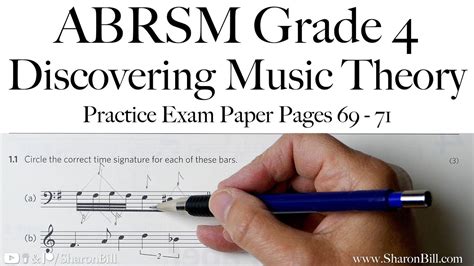 Abrsm Discovering Music Theory Grade 4 Practice Exam Paper Pages 69 71 With Sharon Bill Youtube