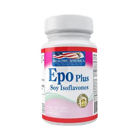 Epo Plus Soy Isoflavones Softgels Healthy America Inatural