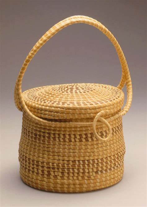 Gullah Basket with Lid | Milwaukee art museum, Collection, Pink books