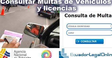 Consulta Multas De Licencia En La Ant Gu A F Cil Ecuador