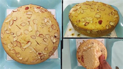 Eggless Simple Cake Soft Sponge Cake Without Oven Condensed Milk Curd Cream Butter