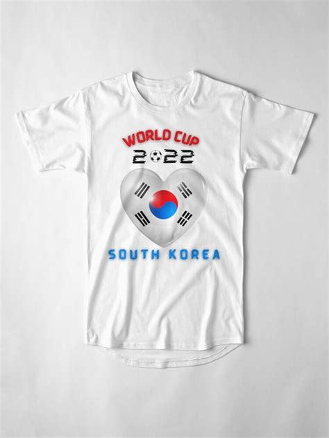 World Cup Qatar 2022 South Korea Heart Long T Shirt By Mr Soko Lolo In