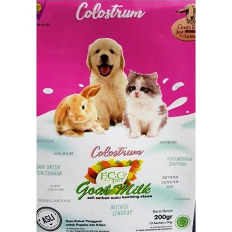 Jual Goat Milk Colostrum Gr Sachet Susu Anak Kucing Shopee