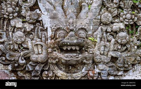 Traditional Balinese Stone Sculpture Art And Culture At Bali Indonesia