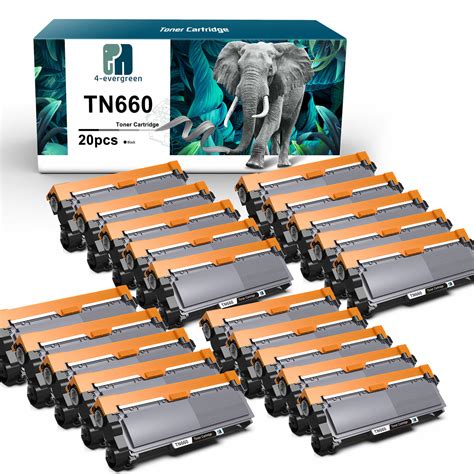 Used 20 Pack Tn660 Toner Cartridge High Yield For Brother Tn630 Hl L2360dw L2380dw Ubbthreads