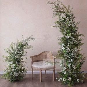 Luxury White Rose Baby Breath Hydrangeaswedding Archway Flower Wedding