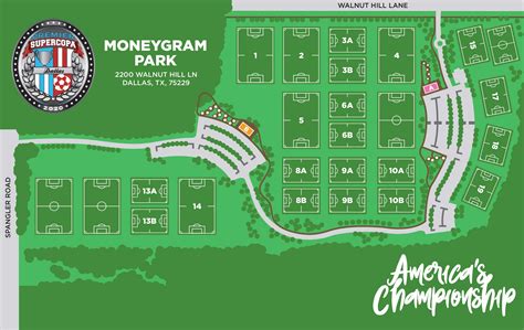 Moneygram Soccer Park Field Map