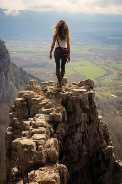 premium ai image landscape view   peak