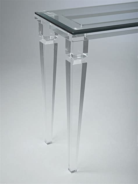 Acrylic Console Tables – Muniz – The Fine Line of Acrylic Furniture