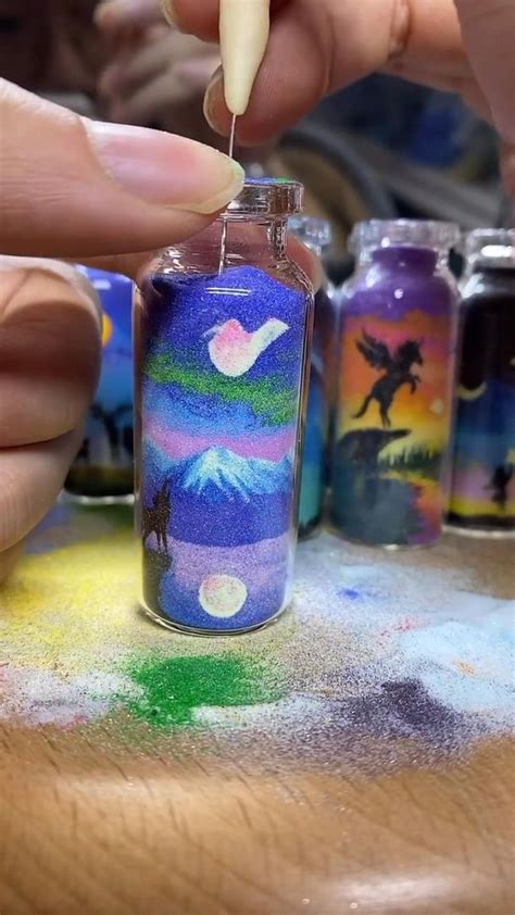 Sand Art Bottles for sale [Video] | Sand art bottles, Sand art, Sand ...