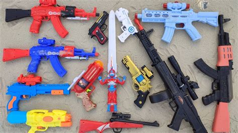 Mencari Tembak Tembakan Ak47 Spiderman Gun Nerf Gun Musket Gun