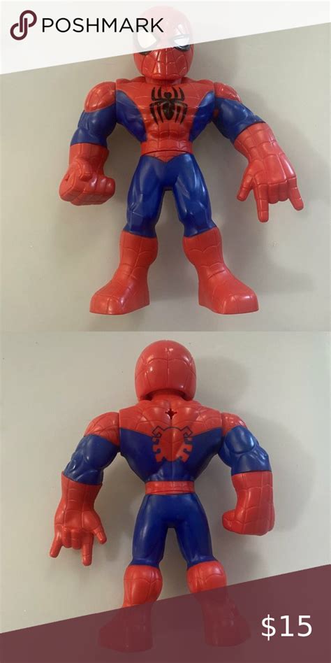 Spiderman Action Figure 10” Posable Squinty Eyed Marvel And Subs Hasbro