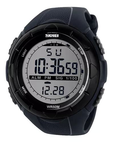 Reloj Hombre Skmei Sumergible Digital Alarma Cronometro Color De