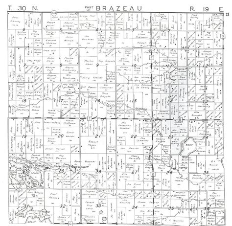 1946 Plat Maps Of Oconto County Wisconsin