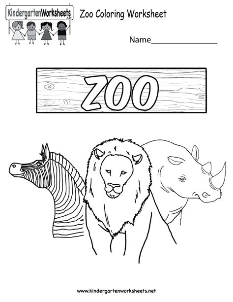 Free Printable Zoo Animal Worksheets