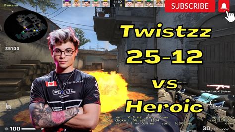 Faze Twistzz 25 12 Vs Heroic Blast Premier Fall Finals 2022 Csgo