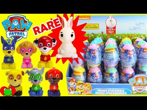 Paw Patrol Surprise Eggs with Rare Bunny Find - Videos For Kids