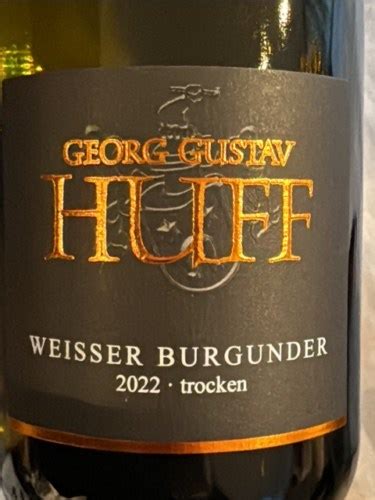 Georg Gustav Huff Weisser Burgunder Trocken Vivino US