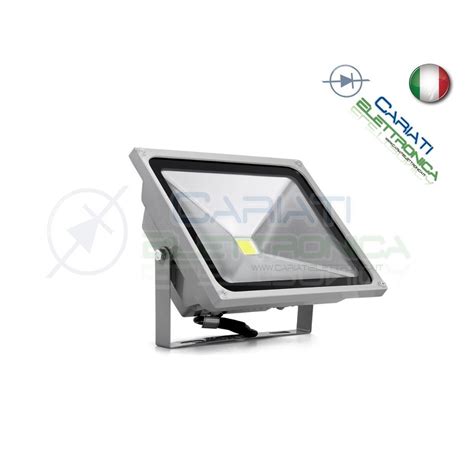 FARO LED FARETTO BIANCO FREDDO DA ESTERNO 50W IP65