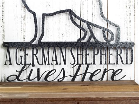 German Shepherd Metal Sign Metal Wall Art Metal Wall Decor Dog