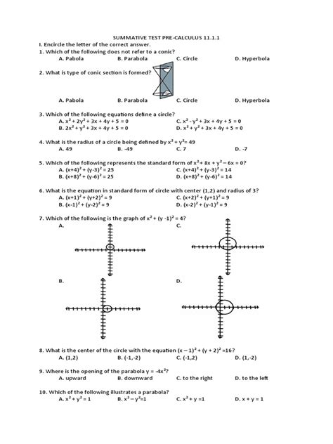 pre calculus worksheet   analytic geometry algebraic geometry