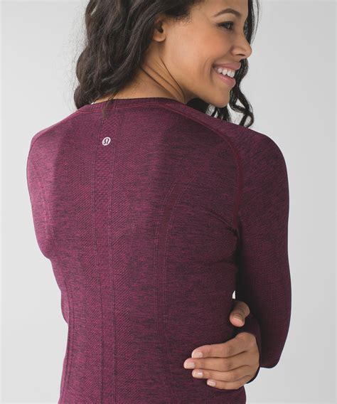 Lululemon Swiftly Tech Long Sleeve Crew Heathered Dashing Purple