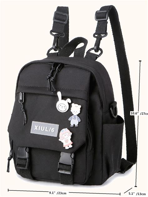 Letter Patch Flap Backpack Artofit