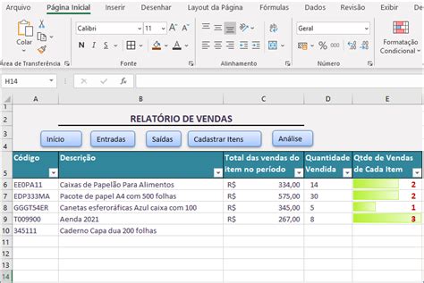 Planilha De Estoque E Vendas Tudo Excel