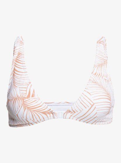 Palm Tree Dreams Elongated Triangle Bikini Top Roxy