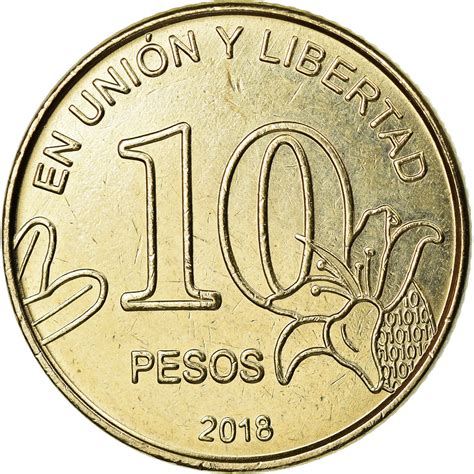 coin argentina  pesos  maillechort south american coins