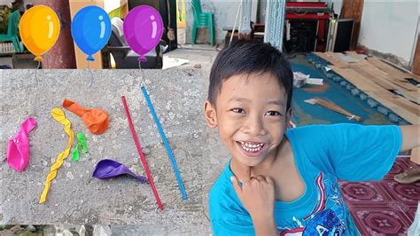 Bermain Balon Air Sampai Meletus Popping Balloon Color Youtube