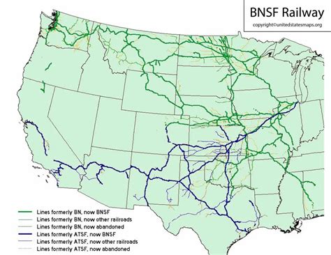 Bnsf Railway Map Santa Fe Railway Map System