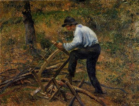 Reproductions De Qualit Mus E Pere Melon Sawing Wood De Camille