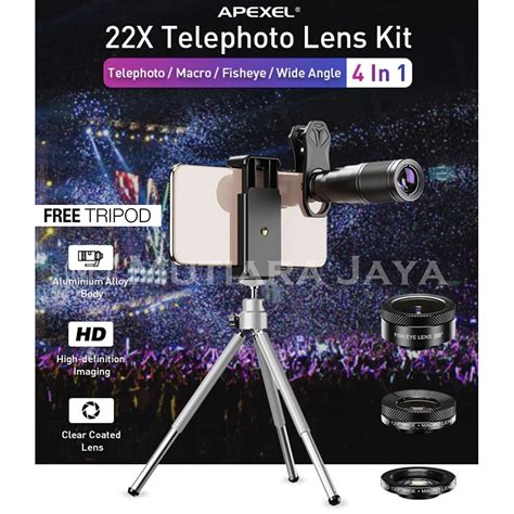 Jual Apexel In Lensa Kamera Handphone Tele Wide Macro Fisheye