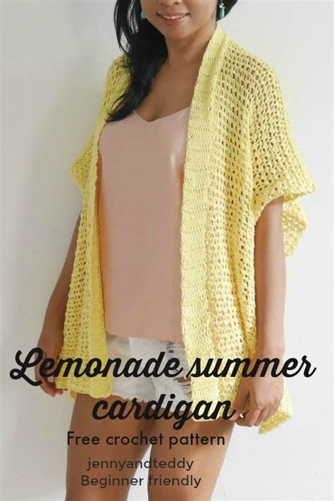 Easy Crochet Kimono Cardigan For Beginners Jenny And Teddy