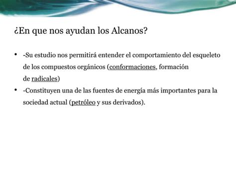 Alcanos Y Sus Propiedades Ppt