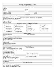 Discharge Planning Mental Health Worksheet