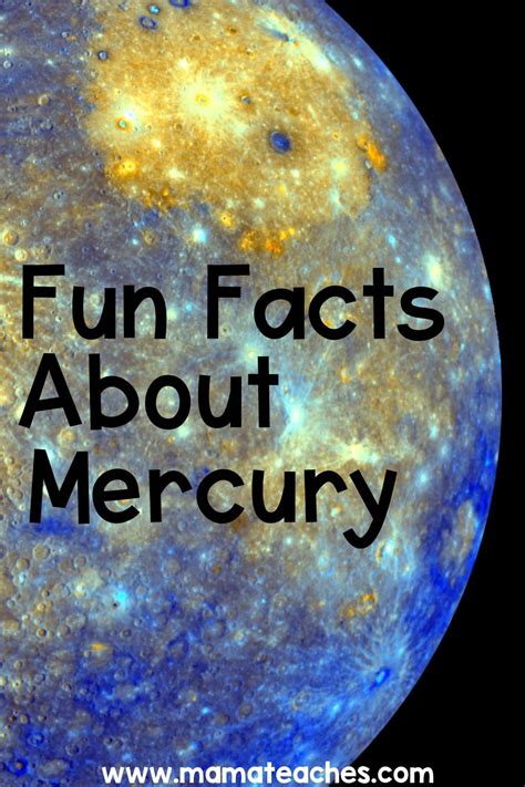 Fun Facts About Mercury - Mama Teaches