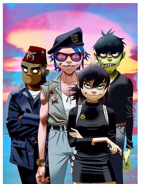 Pin by Pinner on Bands/Artists | Gorillaz art, Gorillaz, Jamie hewlett