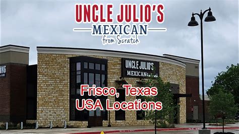 New Uncle Julio S Frisco Texas Design And Menu Youtube