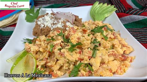 Huevos A La Mexicana Receta Deliciosa Youtube