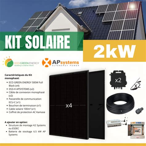 Kit auto consommation 2kW monophasé SOLAR DEPOT