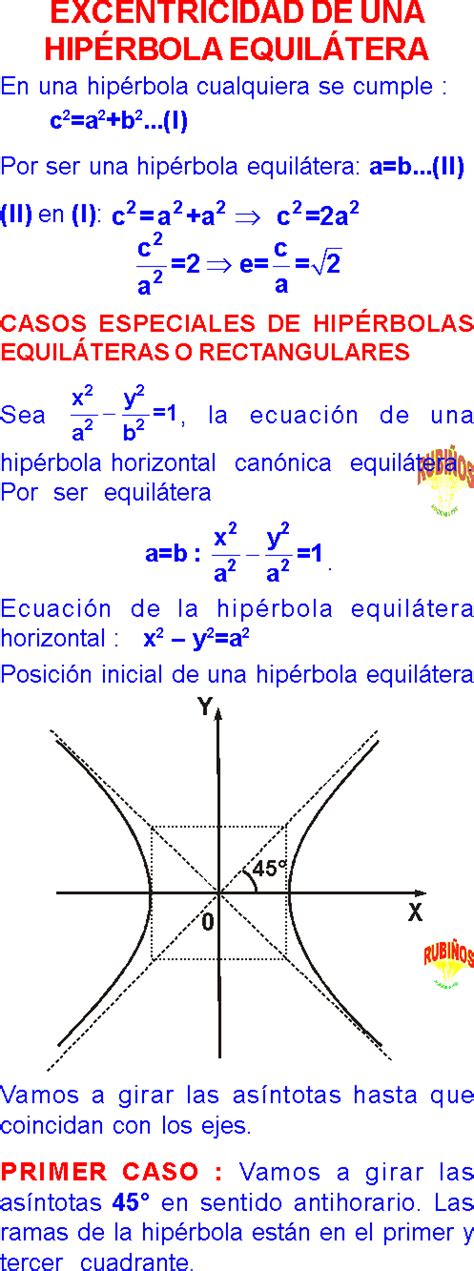 HIPÉRBOLA PROBLEMAS RESUELTOS EN PDF