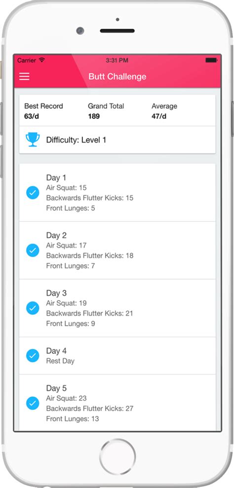 30 Day Butt Challenge App