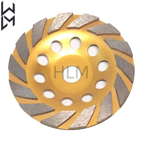 Long Life Diamond Tool Turbo Row Diamond Grinding Cup Wheel For