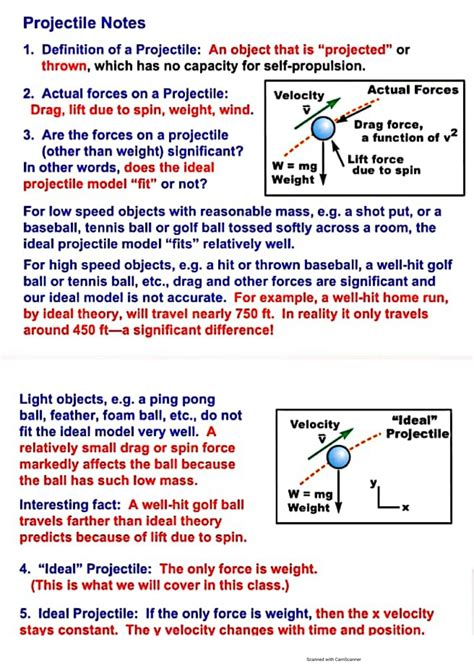 Solution Projectile Motion Notes Studypool