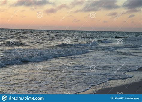 Sunset On The Beaches At John`s Pass Florida Stock Image Image Of Festivities Leader 141405171